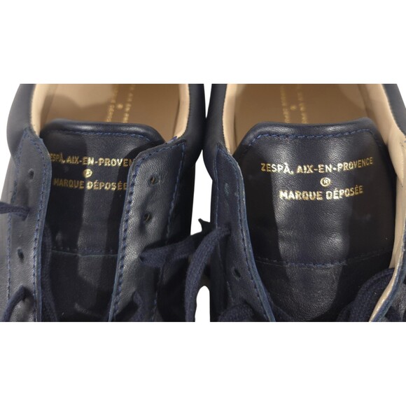 Zespa ZSP4 Leather Sneakers US 8 FR 41 Mens Navy $315